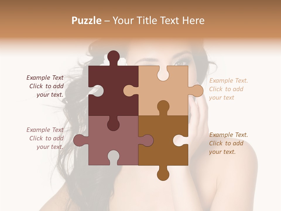 Horizontal Body Brunette PowerPoint Template