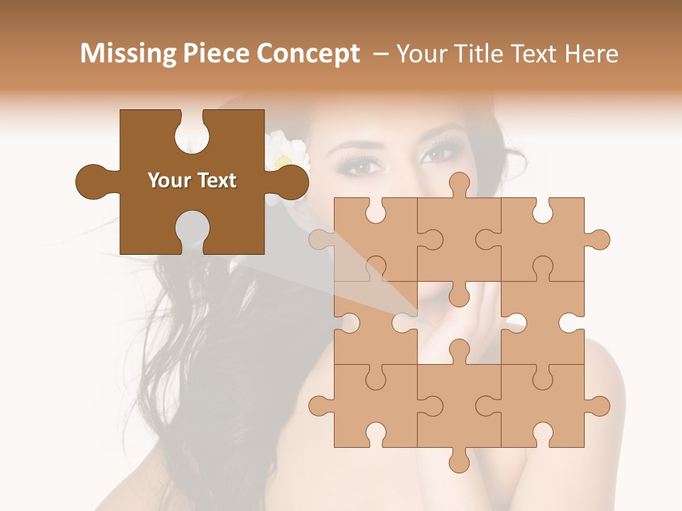 Horizontal Body Brunette PowerPoint Template