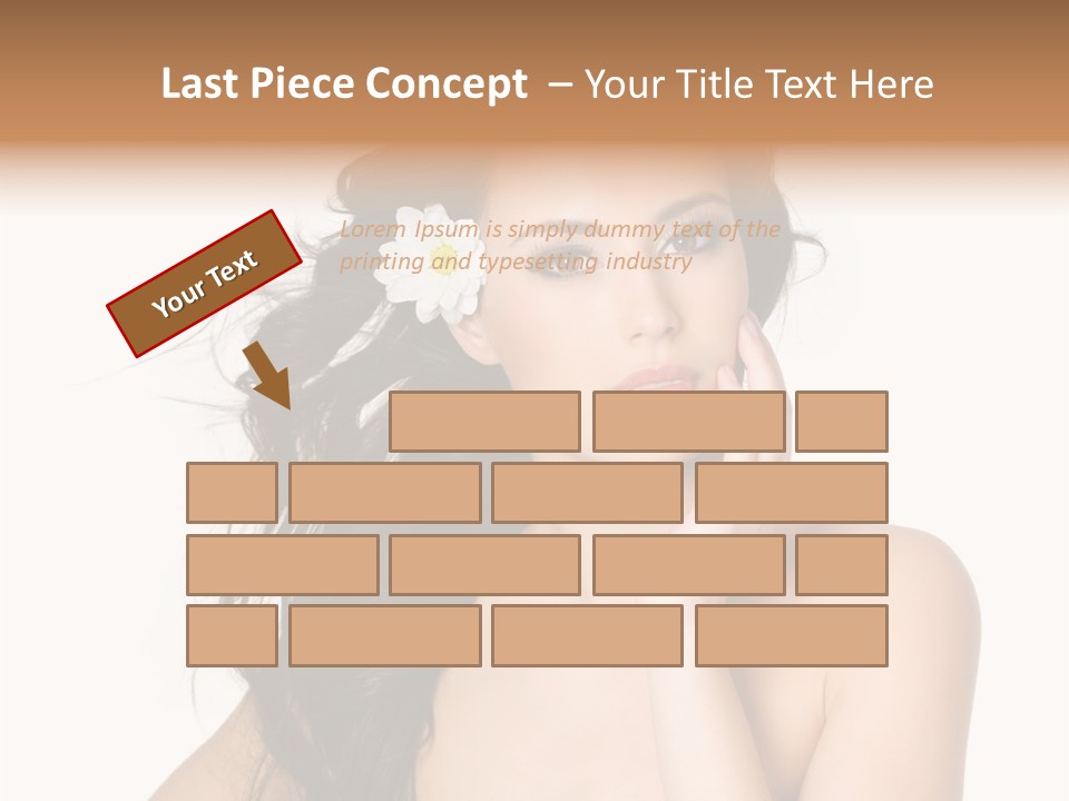 Horizontal Body Brunette PowerPoint Template