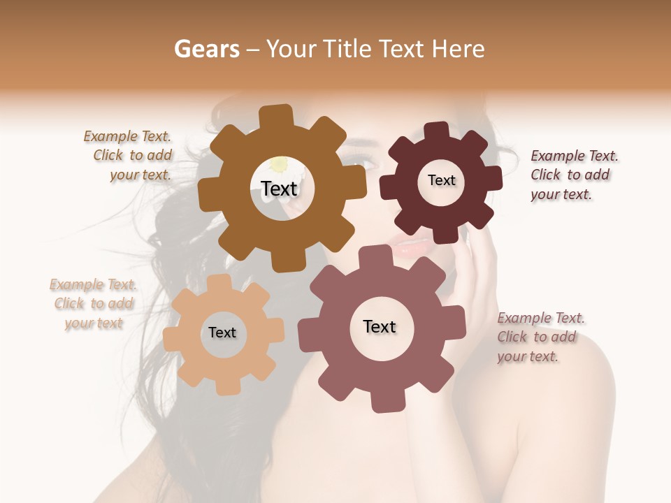 Horizontal Body Brunette PowerPoint Template