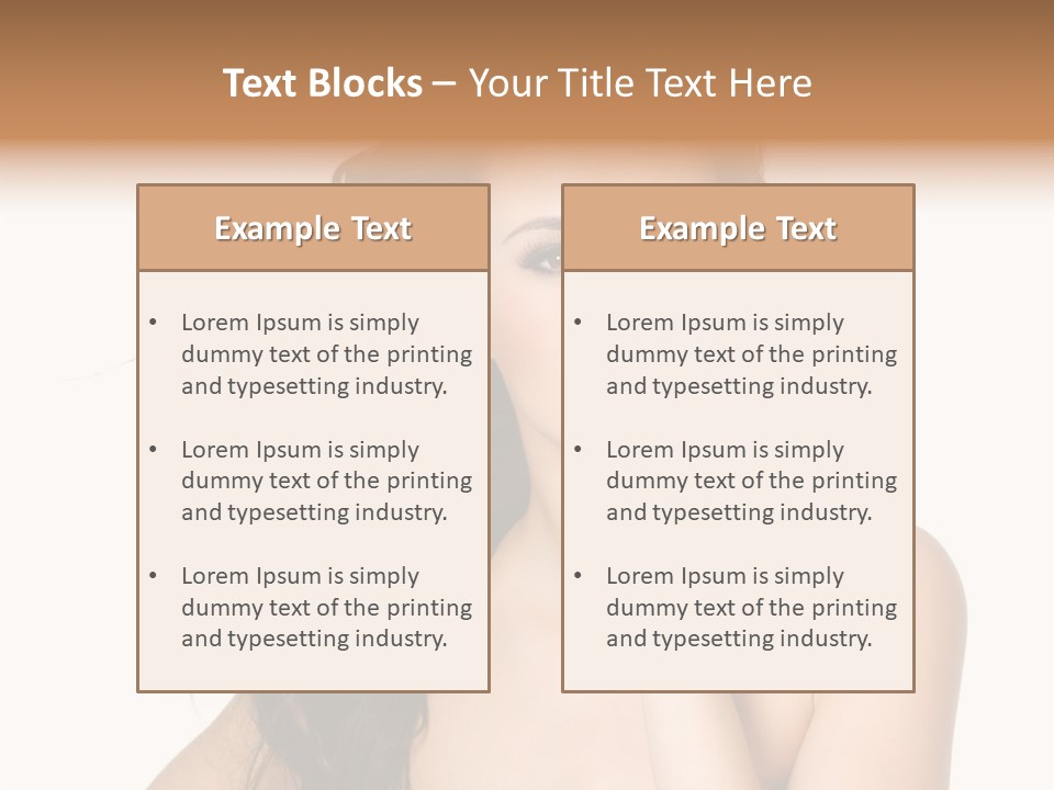 Horizontal Body Brunette PowerPoint Template