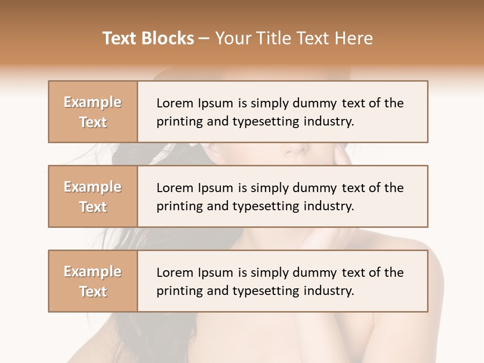 Horizontal Body Brunette PowerPoint Template