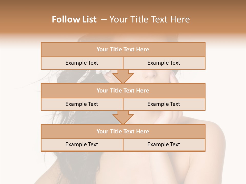 Horizontal Body Brunette PowerPoint Template