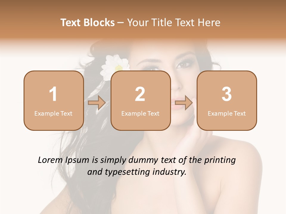 Horizontal Body Brunette PowerPoint Template