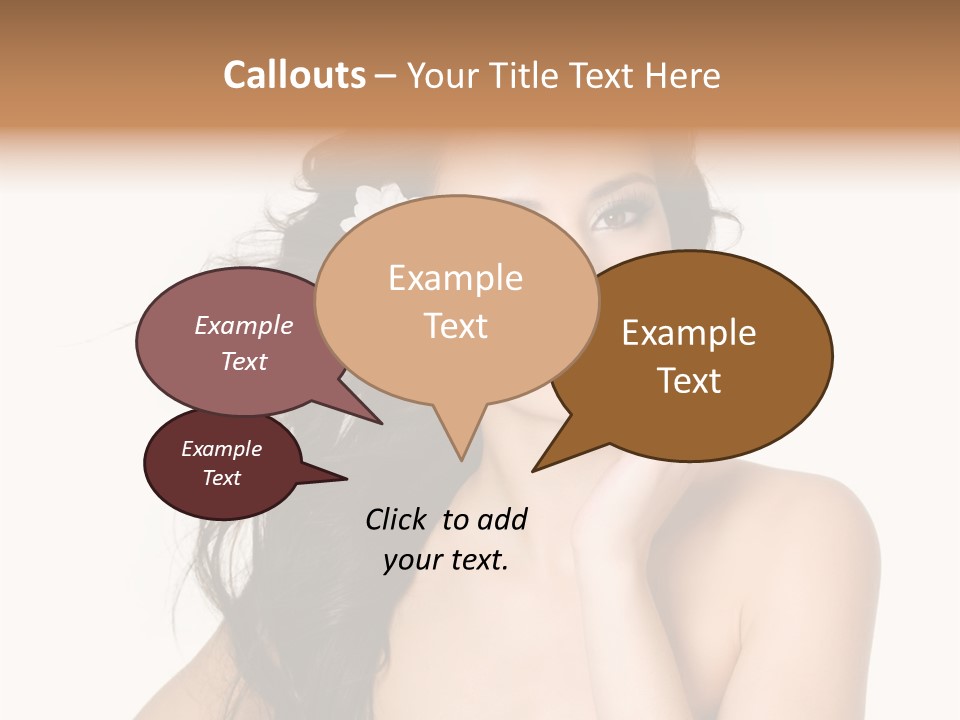 Horizontal Body Brunette PowerPoint Template