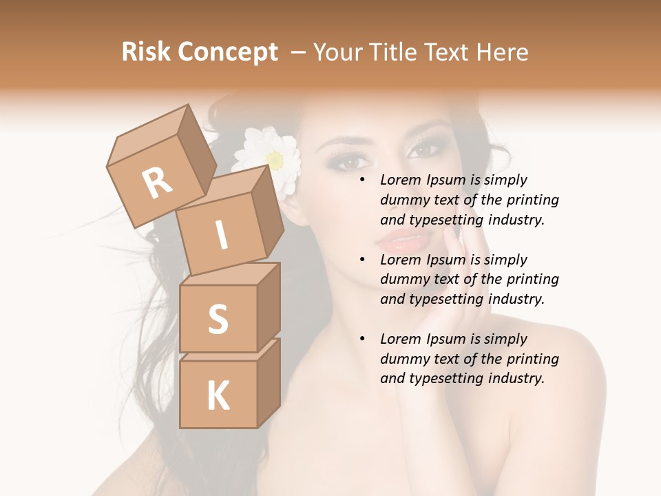 Horizontal Body Brunette PowerPoint Template