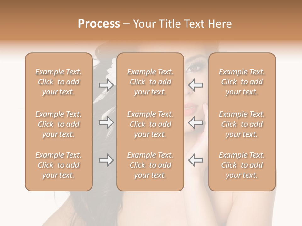 Horizontal Body Brunette PowerPoint Template