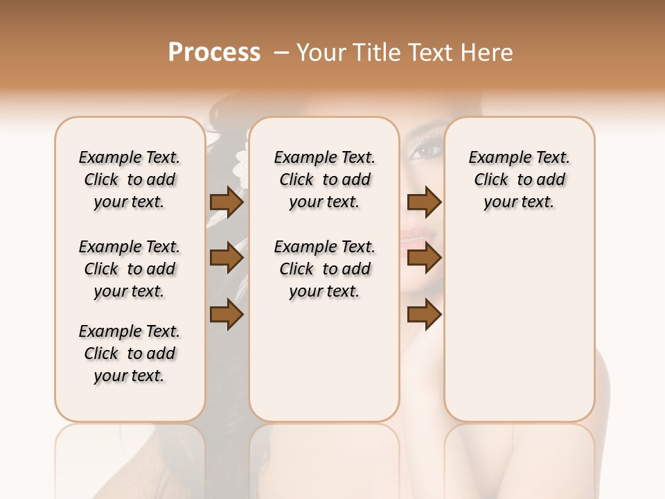 Horizontal Body Brunette PowerPoint Template