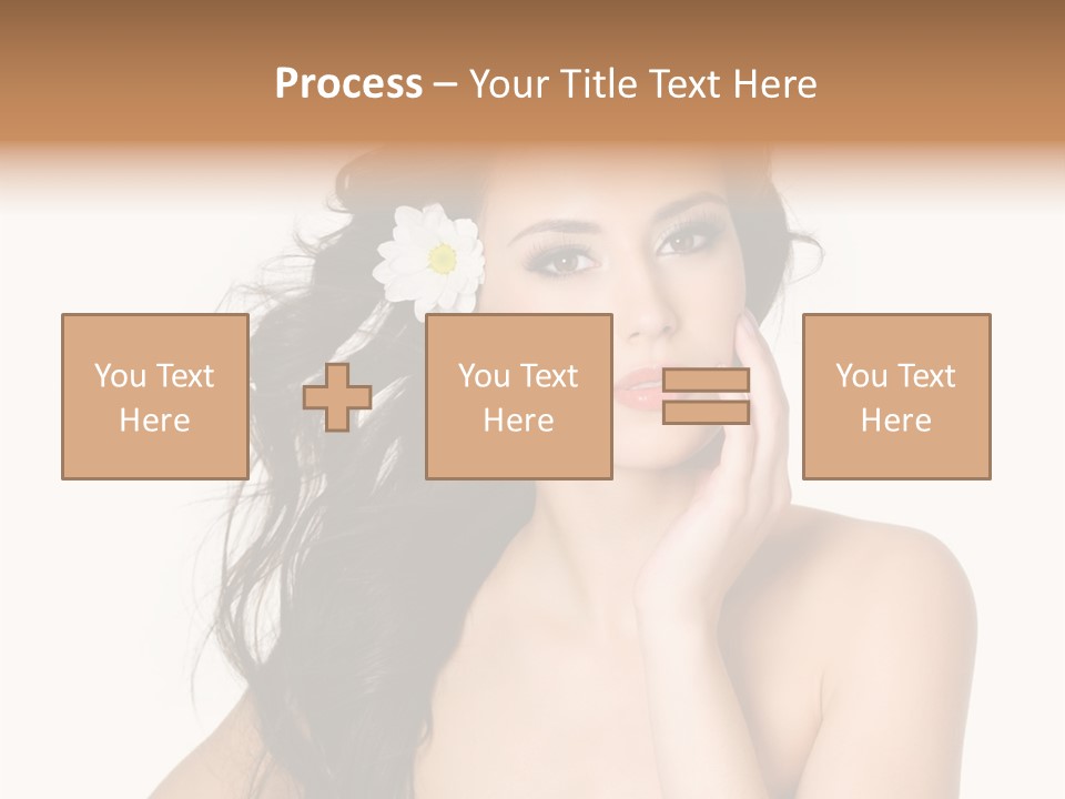 Horizontal Body Brunette PowerPoint Template