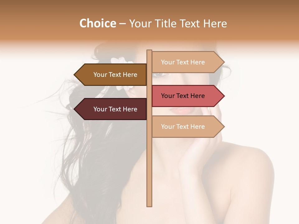 Horizontal Body Brunette PowerPoint Template