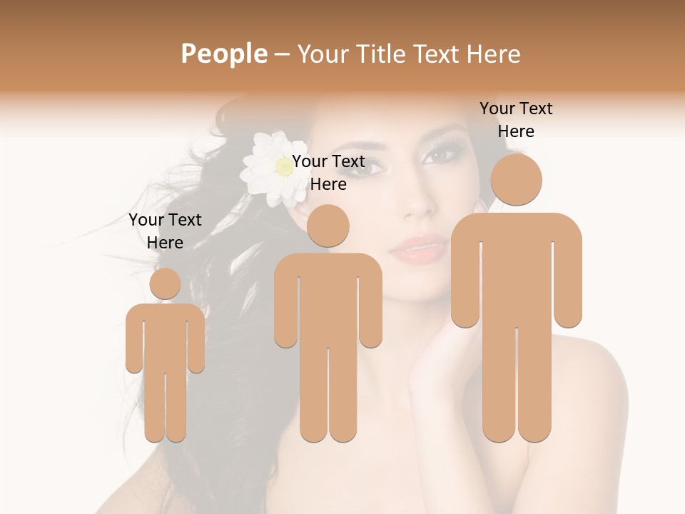 Horizontal Body Brunette PowerPoint Template