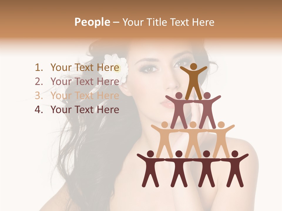 Horizontal Body Brunette PowerPoint Template
