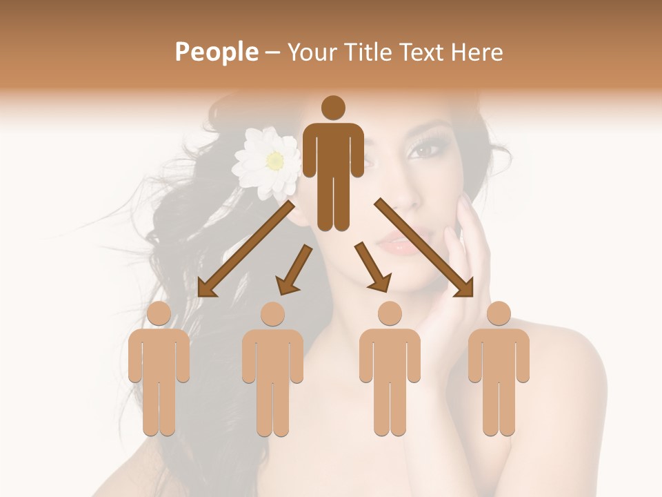 Horizontal Body Brunette PowerPoint Template