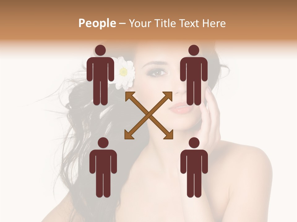 Horizontal Body Brunette PowerPoint Template