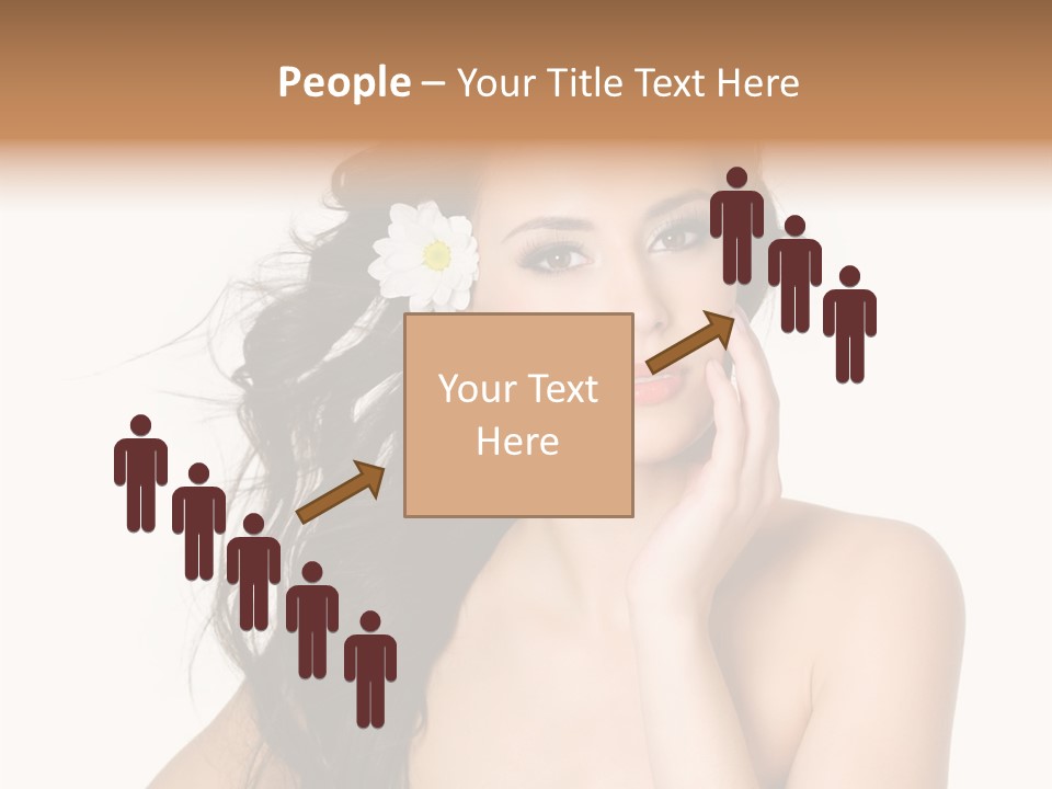 Horizontal Body Brunette PowerPoint Template