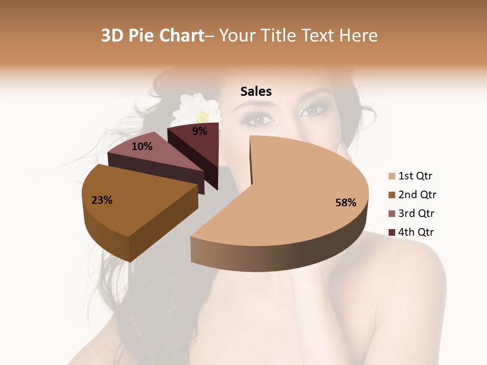 Horizontal Body Brunette PowerPoint Template