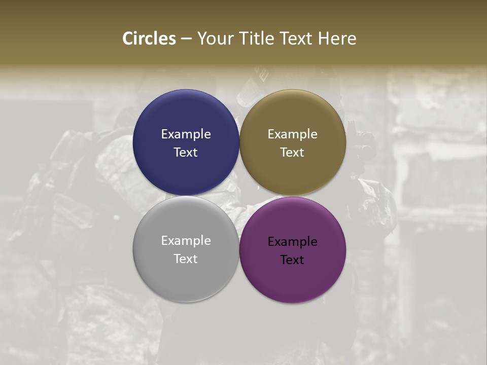 Young Combat Rifle PowerPoint Template