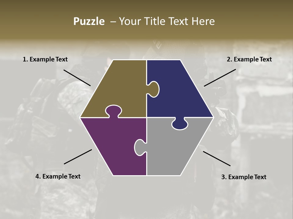 Young Combat Rifle PowerPoint Template