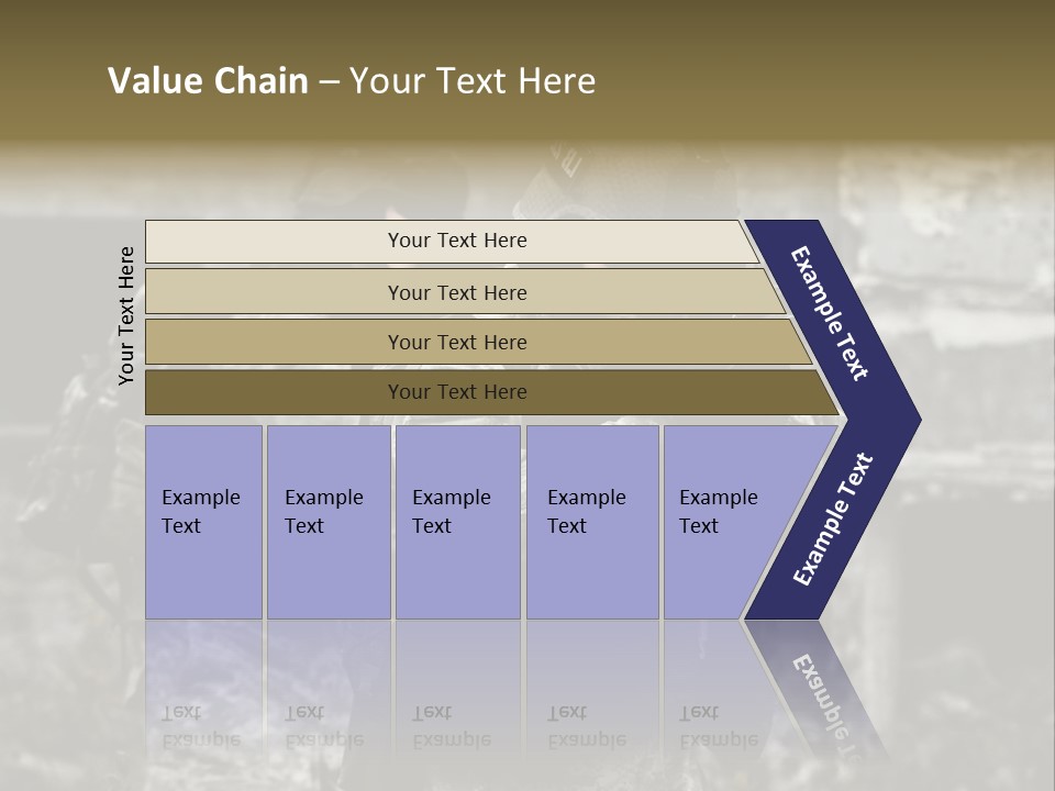 Young Combat Rifle PowerPoint Template