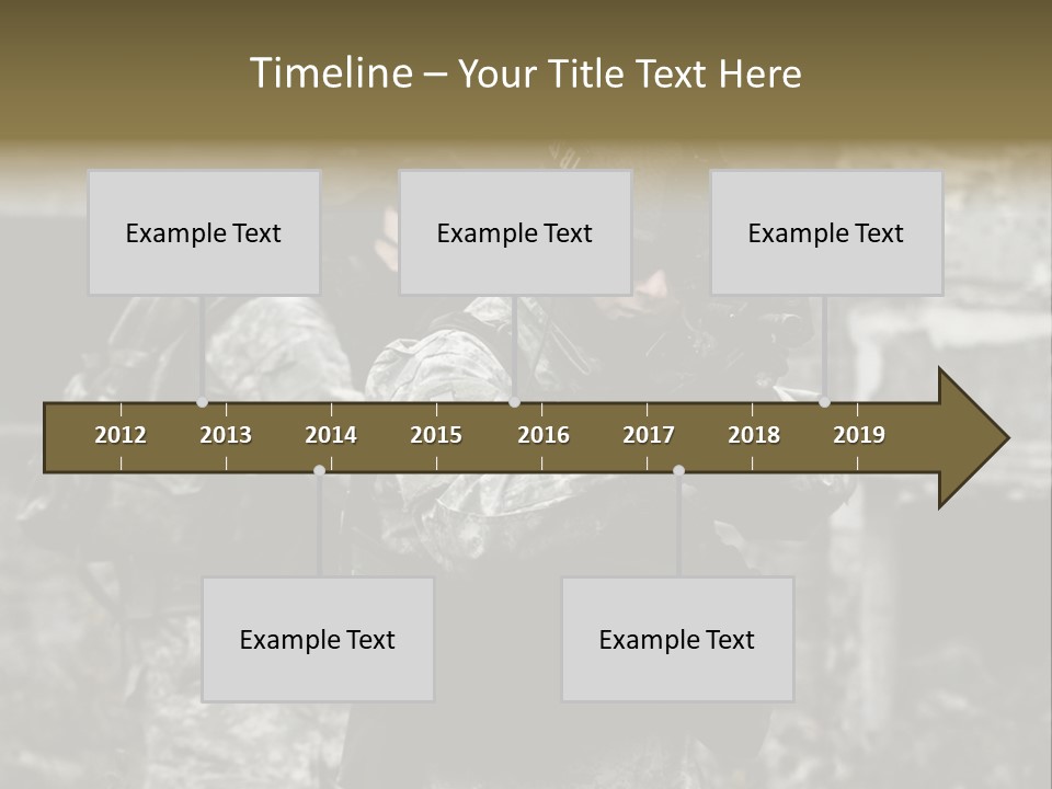 Young Combat Rifle PowerPoint Template