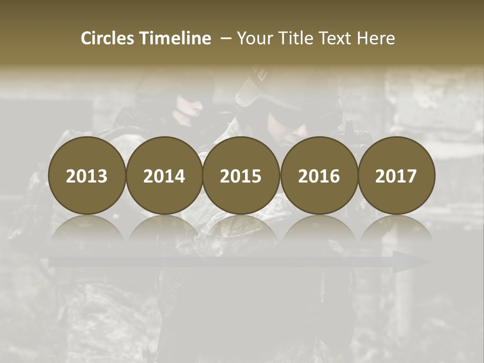 Young Combat Rifle PowerPoint Template
