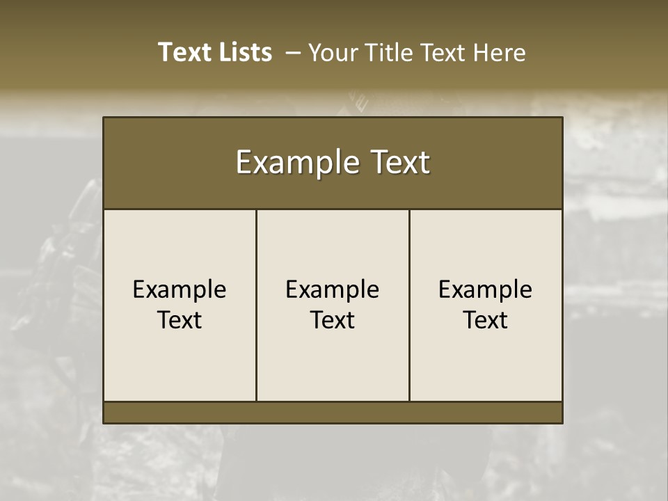 Young Combat Rifle PowerPoint Template