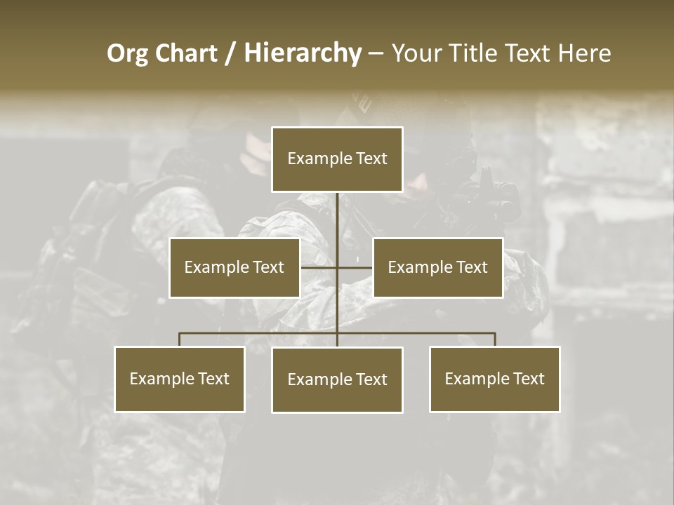 Young Combat Rifle PowerPoint Template