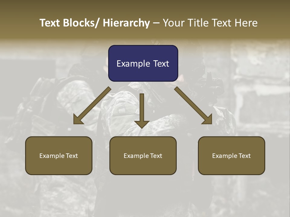Young Combat Rifle PowerPoint Template