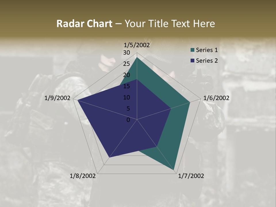 Young Combat Rifle PowerPoint Template