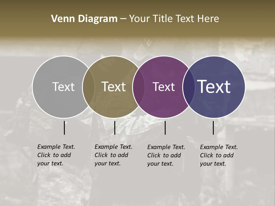 Young Combat Rifle PowerPoint Template