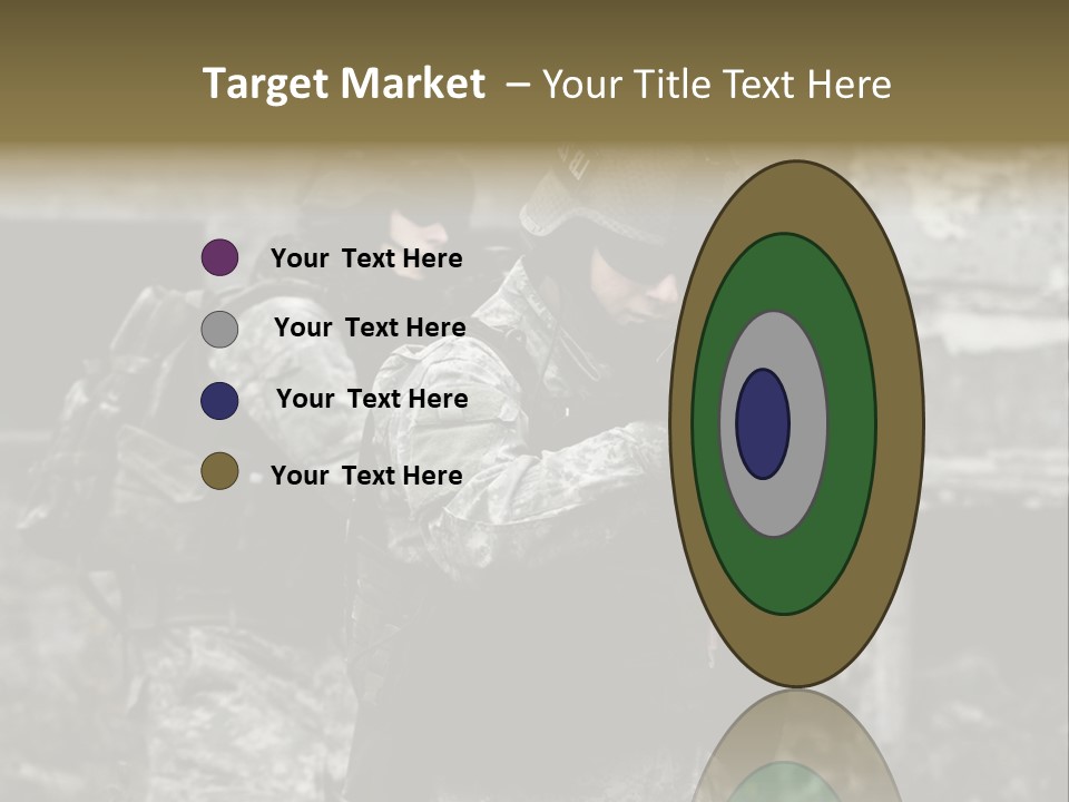Young Combat Rifle PowerPoint Template
