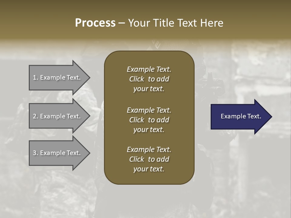 Young Combat Rifle PowerPoint Template
