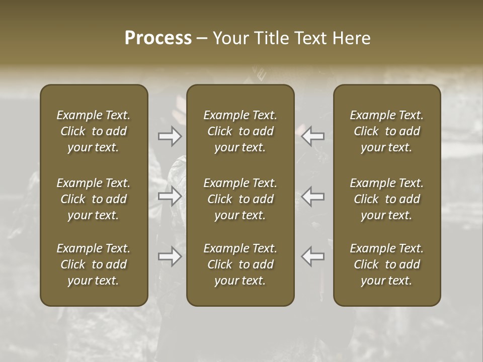 Young Combat Rifle PowerPoint Template