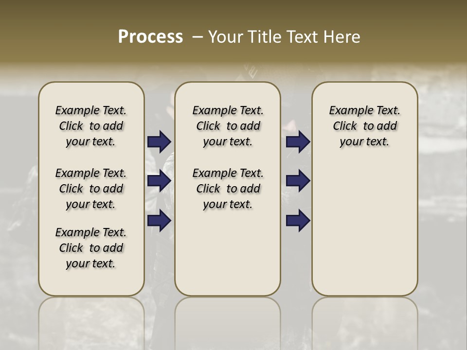 Young Combat Rifle PowerPoint Template