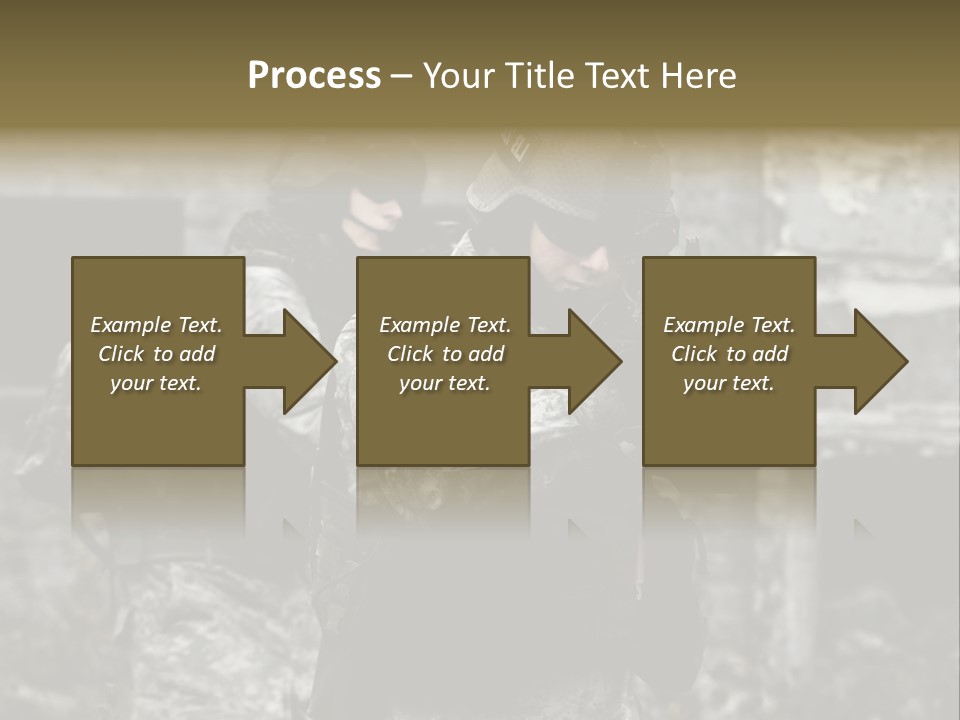 Young Combat Rifle PowerPoint Template