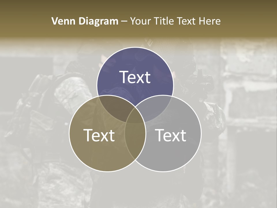 Young Combat Rifle PowerPoint Template