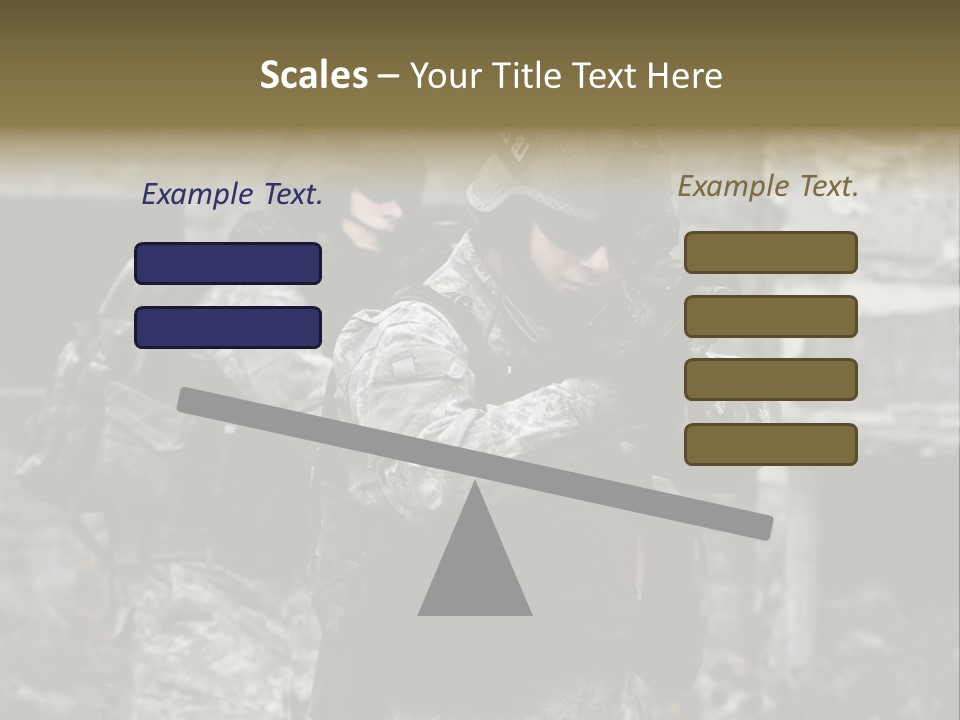 Young Combat Rifle PowerPoint Template