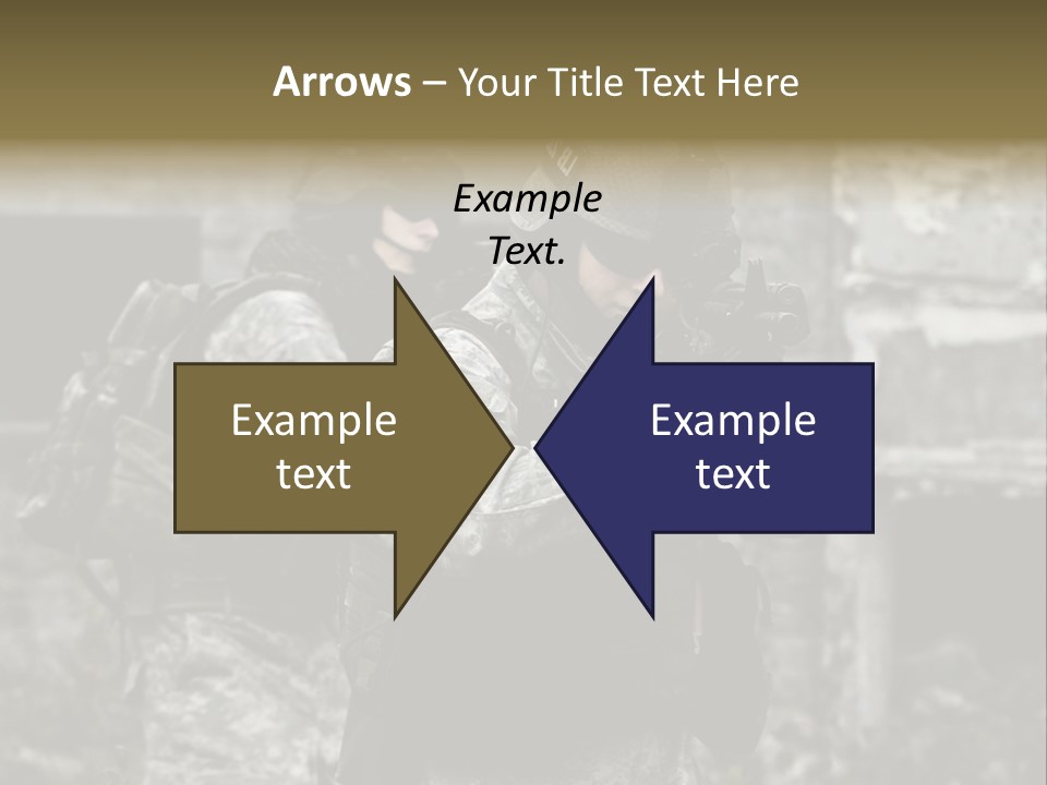 Young Combat Rifle PowerPoint Template