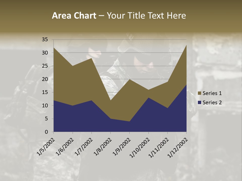 Young Combat Rifle PowerPoint Template