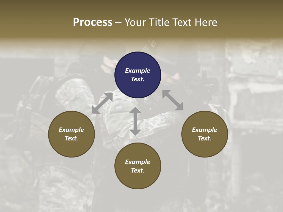 Young Combat Rifle PowerPoint Template