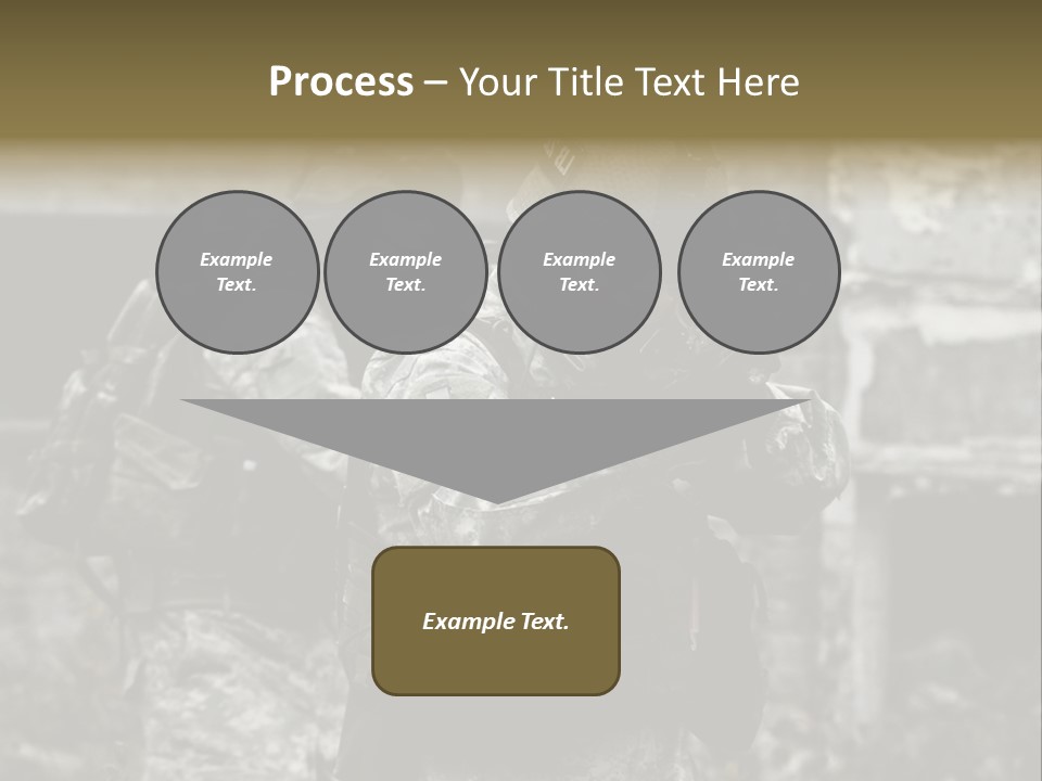 Young Combat Rifle PowerPoint Template