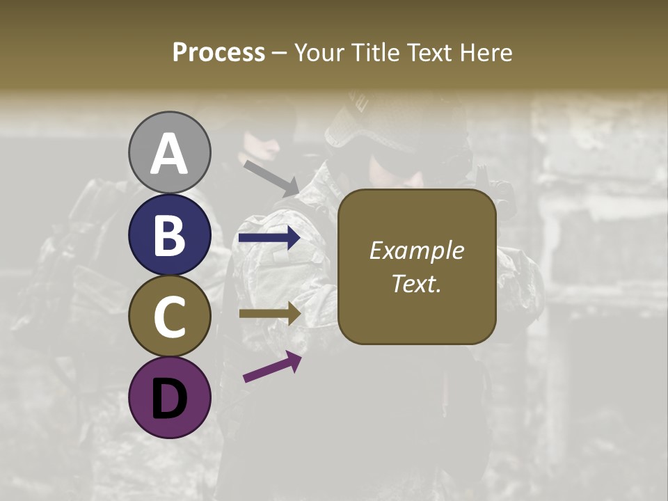 Young Combat Rifle PowerPoint Template