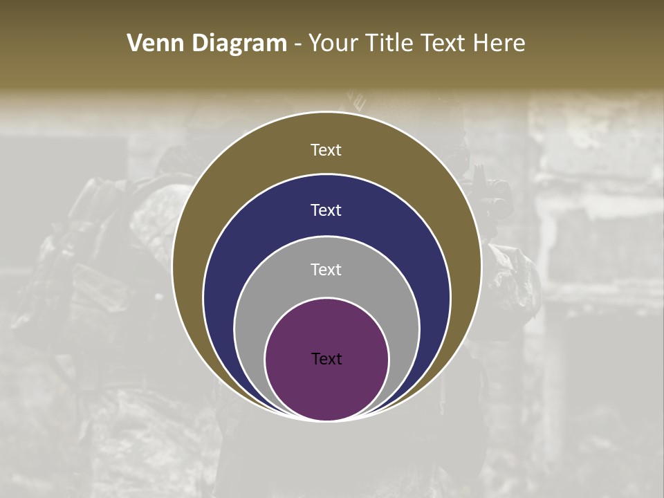 Young Combat Rifle PowerPoint Template