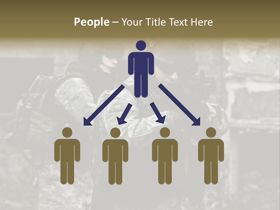 Young Combat Rifle PowerPoint Template