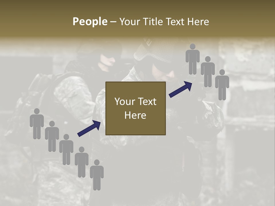 Young Combat Rifle PowerPoint Template