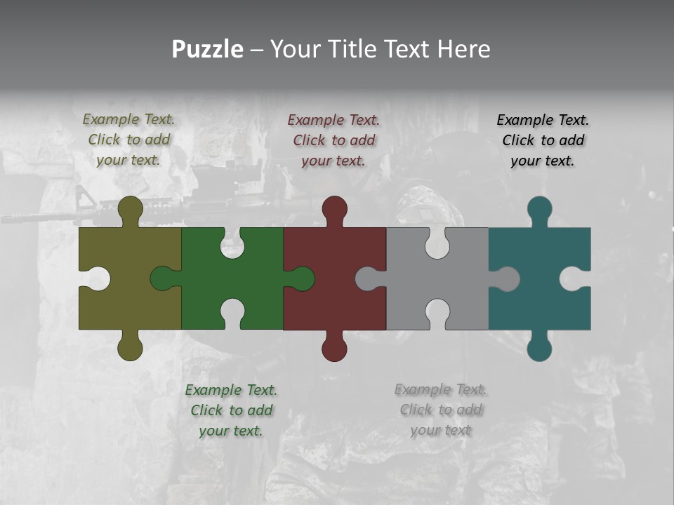 Soft Rifle Gun PowerPoint Template