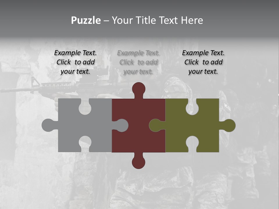 Soft Rifle Gun PowerPoint Template