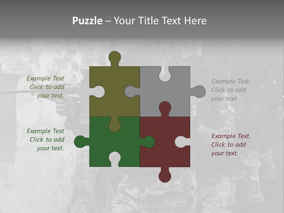 Soft Rifle Gun PowerPoint Template