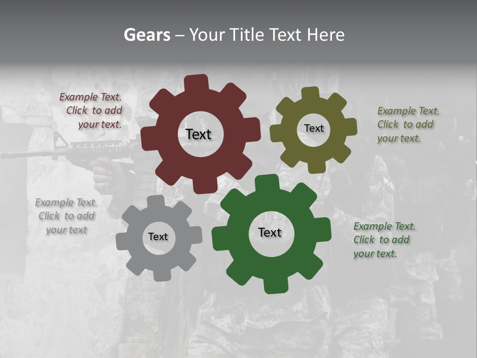 Soft Rifle Gun PowerPoint Template