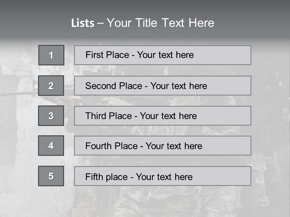 Soft Rifle Gun PowerPoint Template